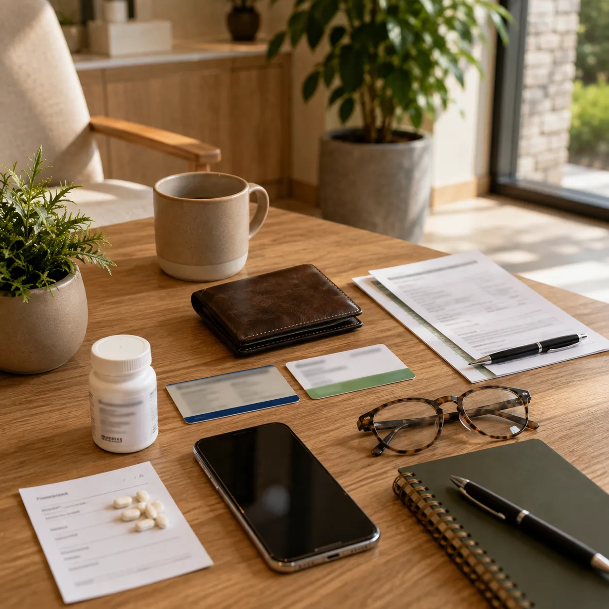 Items to bring to a first dental visit, including identification, insurance information, medication details and forms.